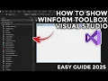 How to WinForms Toolbox in Visual Studio - Easy Step-by-step Guide 2025