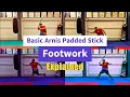 Basic Arnis Padded Stick Footwork