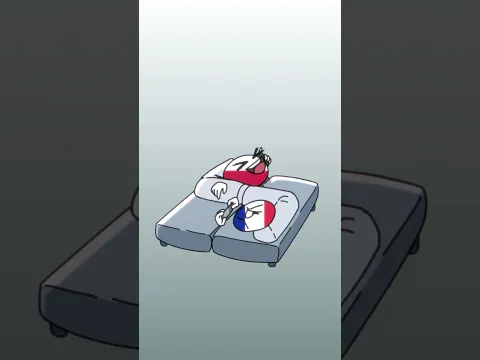 VERY STRANGE SOFA 🛏️😴 #shorts #countryballs #animation
