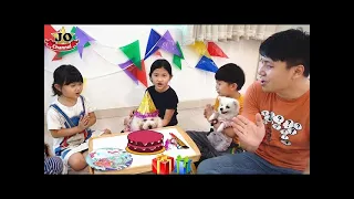 （日常生活）茉莉狗狗1歲生日 小花找到了！Molly Dog Birthday Jo Channel