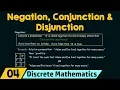 Logical Operators Negation Conjunction Disjunction