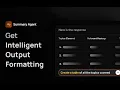 Intelligent Output formatting