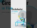 CircleAvatar widget in flutter flutter Widgets Part 11