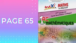 1AC Maxi Maths Page 65 