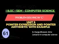 Pointer Expression and Pointer Arithmetic