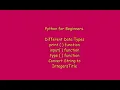 Print function along with inputs