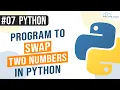 Python program to input two numbers and swap them Python Programming in Hindi