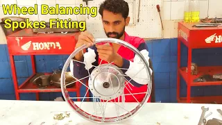 Download Wheel Balancing and spokes rim hub fitting MP3