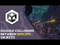 How to Disable Collisions Between Specific Objects in Unity Collision Matrix