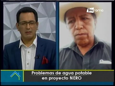 Problemas de agua potable en proyecto NERO