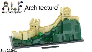 Lego Architecture 21041 Great Wall of China - Lego Speed Build Review