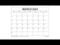 Free Printable March 2024 Calendar Templates With Holidays - Wiki Calendar