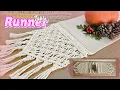 Simple Elegant Macrame Table Runner for Beginners