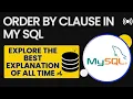 ORDER BY Clause in MySQL sql tutorial for beginners sql course