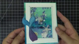 Mermaid Shaker Card with Nicole Picadura