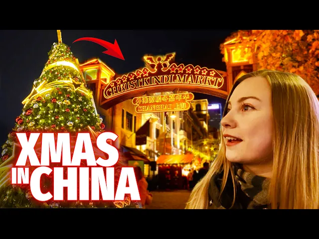 I Didn’t Expect a Christmas Market Like This in CHINA 🇨🇳 