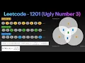Leetcode 1201 Ugly Number 3