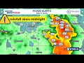 Weather Impact Alert Tracking flash flooding across central Indiana