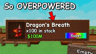 the dragons breath is so broken in grow a garden 2
