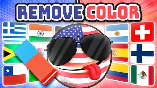 10 Solid Minutes of All About Flags | Countryballs Compilation