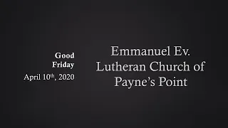 2020 4 10 Good Friday