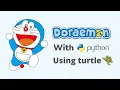 Doraemon with Python Turtle