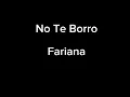 No Te Borro Fariana Lenuec Karaoke 