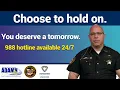 Sheriff Orvis Campbell offers hope and support for suicide prevention