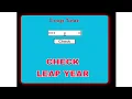 Leap Year program javascript check leap year
