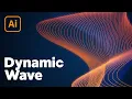 Dynamic Line Wave Effect in Illustrator