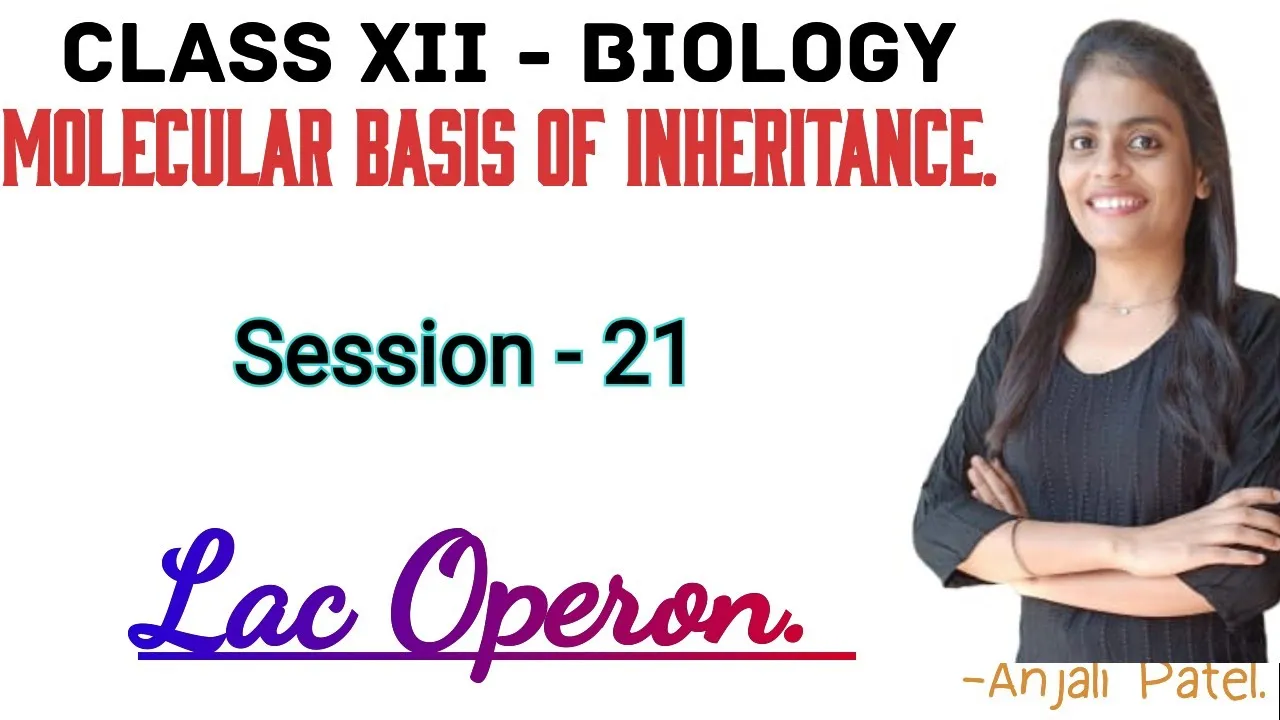 Class XII Biology - Molecular basis of inheritance -Lac operon concept. | Anjali Patel |