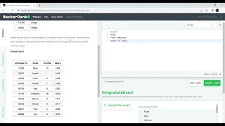 HackerRank SQL Employee Names SQL Learning