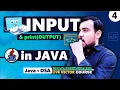 Input Output in Java LECTURE - 4 Java DSA Vector Course