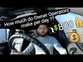 How much do Owner Operator truck drivers make A DAY