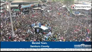 HUGE Sea Of Humanity As President Ruto Addresses Maralal Residents In Samburu County 