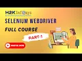 Usage of Properties Class in Selenium WebDriver Script Part-1 H2KInfosys