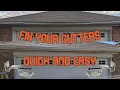 Fix Your Gutter with 5 in Aluminum Hidden Gutter Hanger with Screw