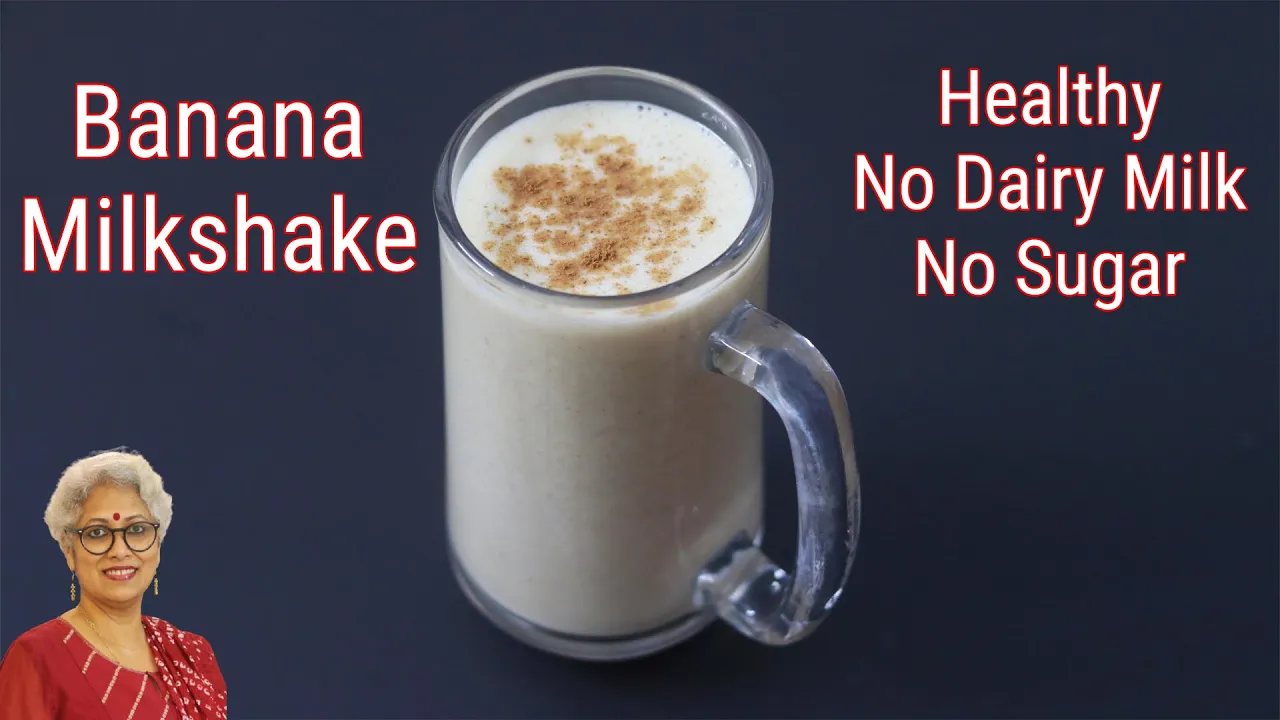 Banana Milkshake Recipe - How To Make Banana Shake Without Milk - Weight Loss   Skinny Recipes
