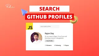 GitHub Profile Search App Using Vanilla JavaScript