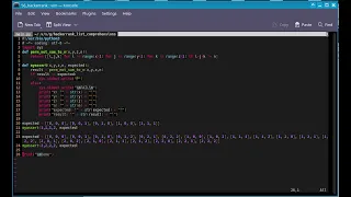 hackerrank list comprehensions using python3 red green refactor with vim9 on gentoo linux