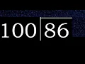 Divide 86 by 100 decimal result Division with 3 Digit Divisors How to do