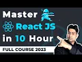 10-Hour React Tutorial 2023 - Zero to Advanced Learn React JS in Hindi