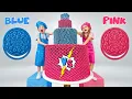 Download Lagu BLACK VS PINK FOOD CHALLENGE | Oreo Cake