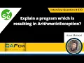 Explain a program which is resulting in ArithmeticException Selenium Interview Question