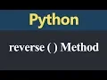 reverse Method in Python Hindi