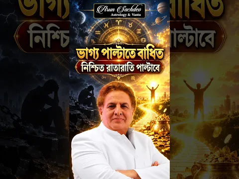 ভাগ্য পাল্টাতে বাধিত | নিশ্চিত রাতারাতি পাল্টাবে !!!! #arunsachdev #astrology #shorts #viral