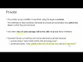 Access Modifiers in JAVA Part11