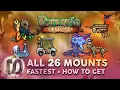 ALL 26 MOUNTS in Terraria 1 4 Journey s End Guide FASTEST MOUNT How to Get All Mounts in Terraria