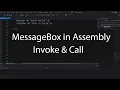 Invoke Call in Masm32 Assembly - MessageBox