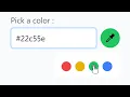 Create a Simple Color Picker using Tailwind CSS Alpine js ASMR Programming